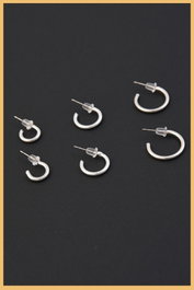 Heliophilia Silver Pendientes de Plata con Circón